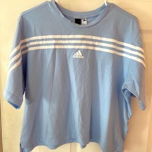 Adidas baby-blue tee